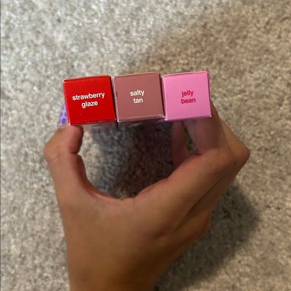 RHODE Peptide Lip Tint Trio- Salty Tan, Strawberry Glaze & Jellybean - Picture 4 of 4